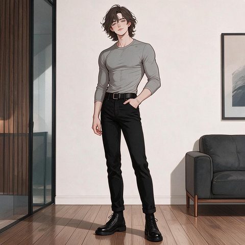 The apartment — the same character in another scene