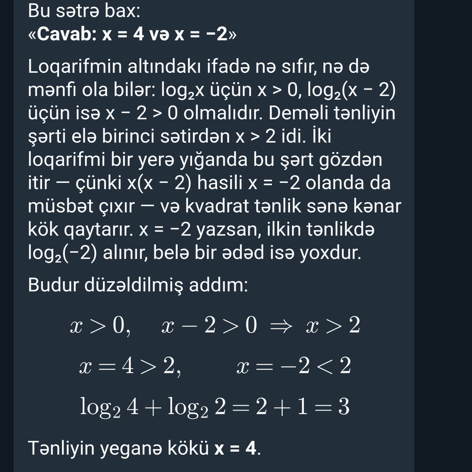 Kənar kök: Tavi Telegramda ilk səhv addımı göstərir