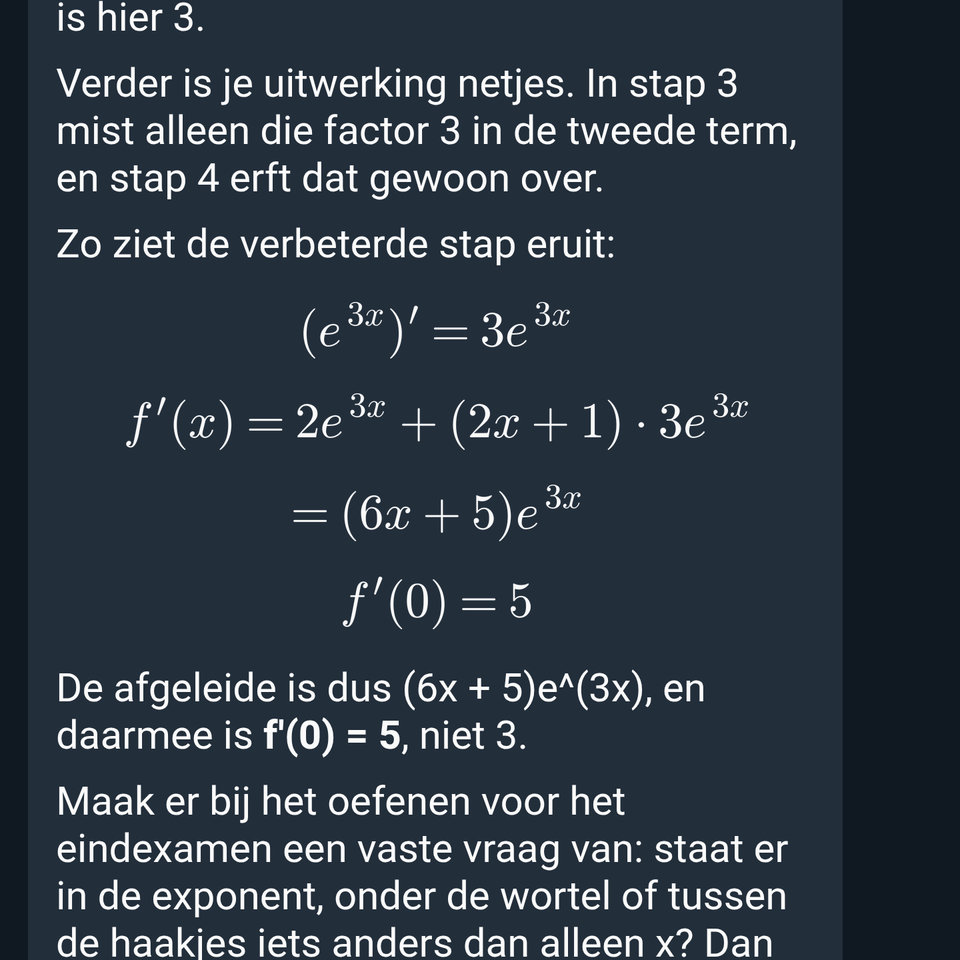 Tavi in Telegram: vraag niet om het antwoord, vraag waar je uitwerking misgaat